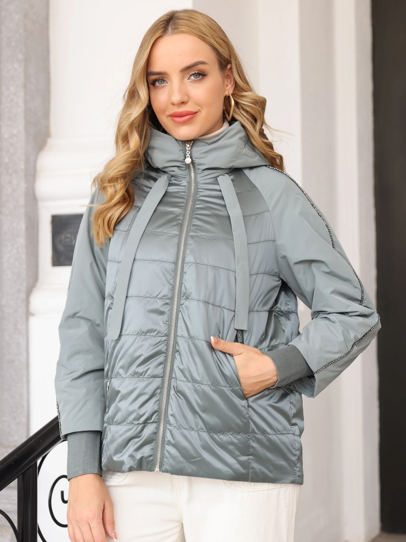 Astrid 2022 Spring coat women Outwear trend Jacket Short Parkas casual fashion female high quality Warm Thin Cotton ZM-8601