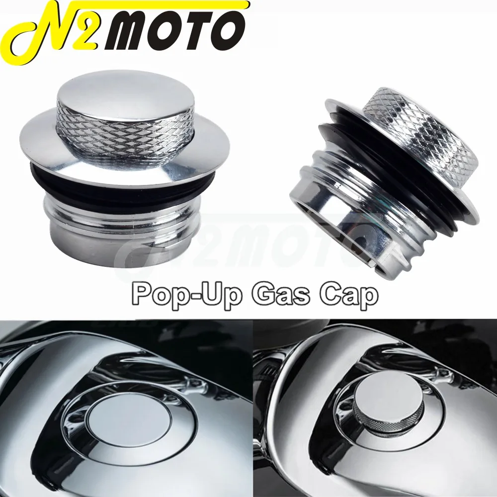 Tappo Del Gas Del Motociclo Coperchio Del Serbatoio Con Montaggio A Incasso A Vite Pop-Up Per Harley Road Glide Street Glide Electra Glide Tri Glide U