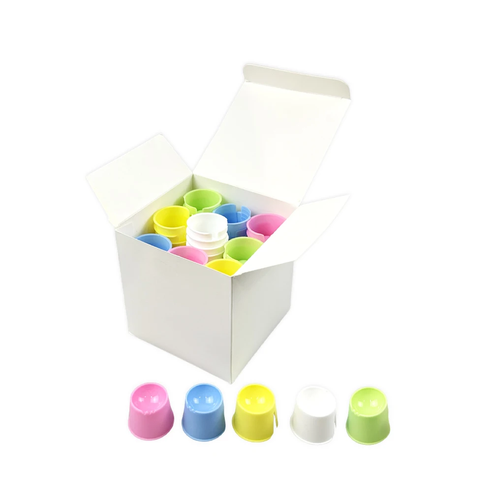 Tasse de mélange dentaire jetable, bol en plastique multi-usages, matériau de plâtre multifonctionnel, plats Dappen, produits dentaires, 100 pièces