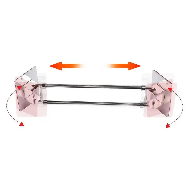 

Угловая стойка для хранения для ванной комнаты RV, не сверлящая Удочка из нержавеющей стали для крепления туалетных принадлежностей, аксессуары для RV Living To Fix Shampoo