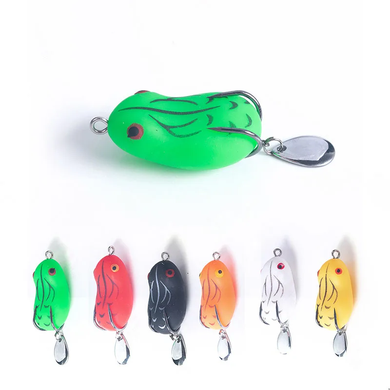 

Frog Fake Lures Tear-Resistant Sequin Double Hook Thunderfrog 8G14G Modified Thunderfrog Fake Lures Fishing