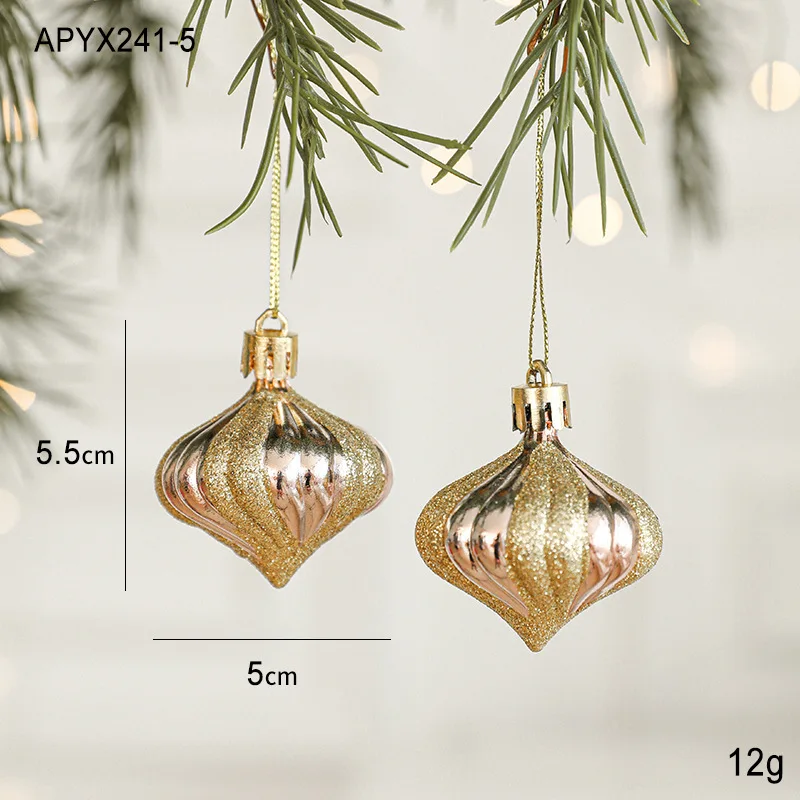 2pcs Christmas Tree Pendant Festive Ornaments for Christmas Trees Durable Pendant Unique Tree Decoration