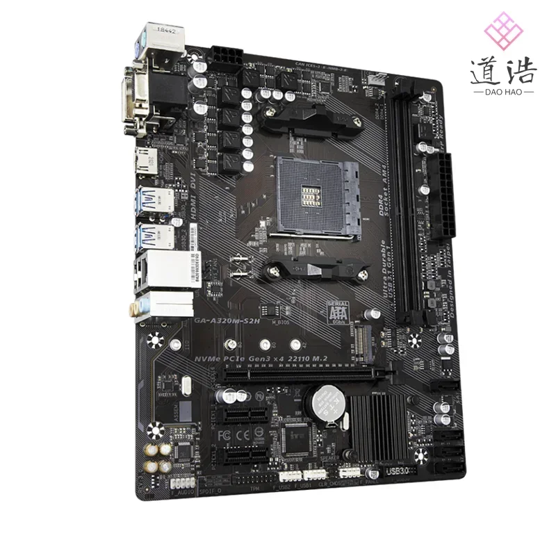 Fo GA-A320M-S2H Motherboard 32GB VGA DVI HDMI M.2 AM4 DDR4 ATX A320 Mainboard MA 5 Fo GA-A320M-S2H Motherboard 32GB VGA DVI HDMI M.2 AM4 DDR4 ATX A320 Mainboard MA - Image 3