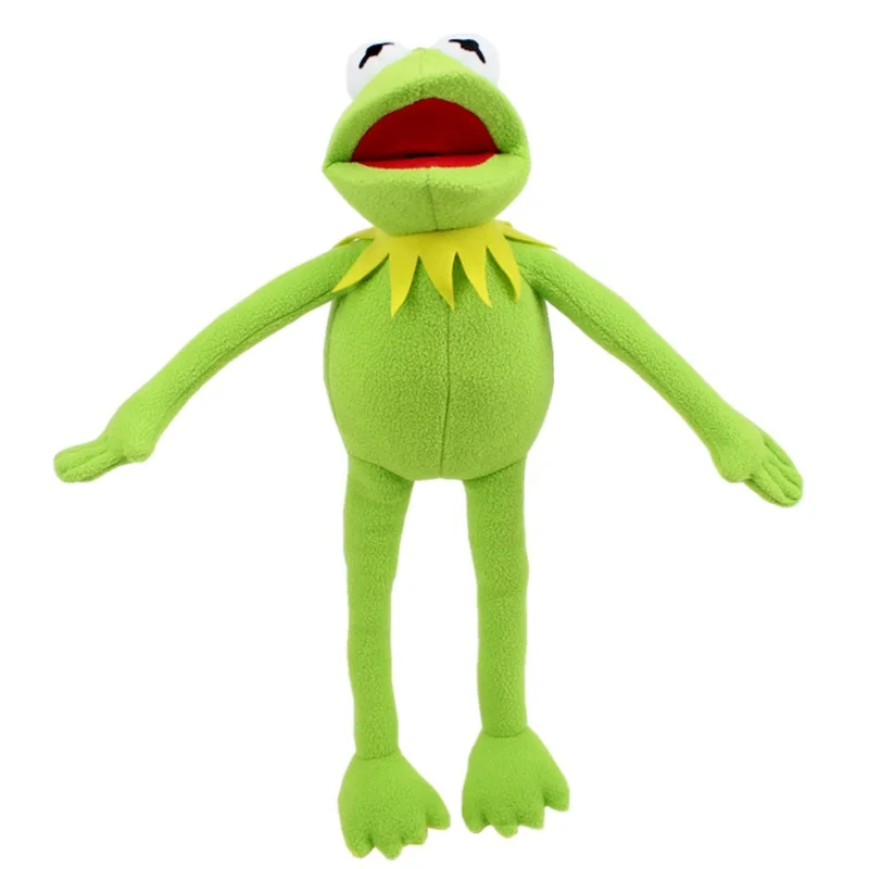 thumbnail image 1 of Kermit The Frog Funny Plush Doll Hand Puppet Schoolbag Frog Animal Plush Toy Big Doll Ventriloquist Performance Props For Baby, 1 of 5