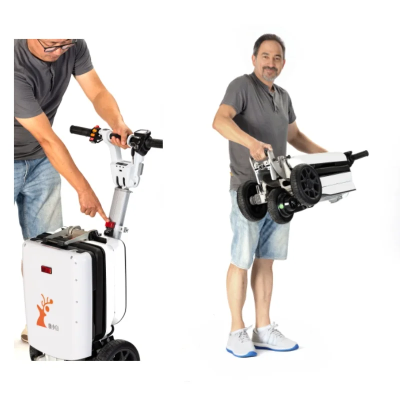 portable disability electric adult scooters motorcycle car with seat 3 wheel scooter Electric tricycle luggage travel scooters