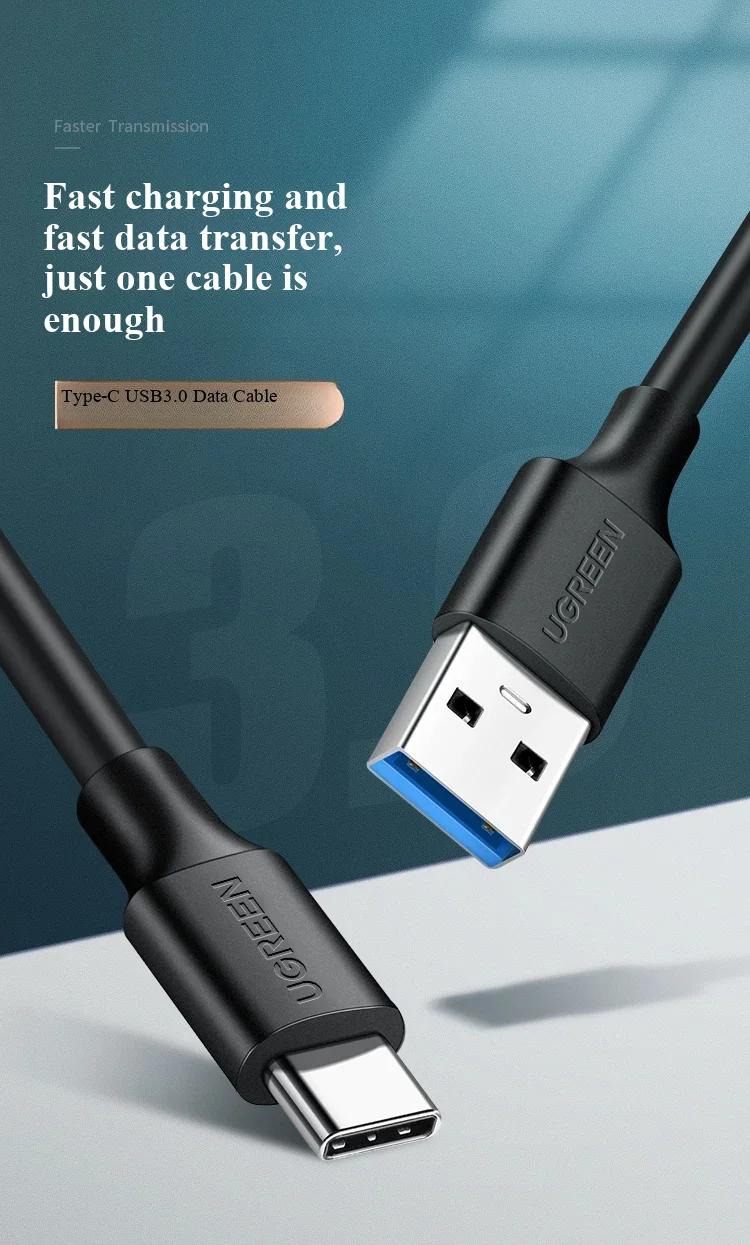 Ugreen USB-C High-Speed Fast Charging Data Cable