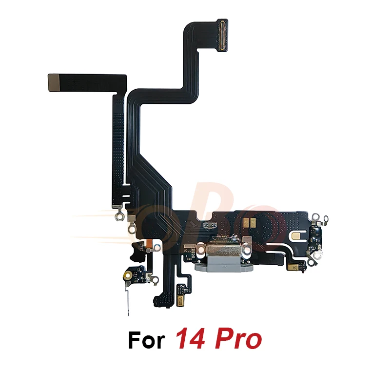 Flex Puerto de Carga iPhone 14 Pro Max (Aftermarket Plus) (Space Black) | WiFix Argentina