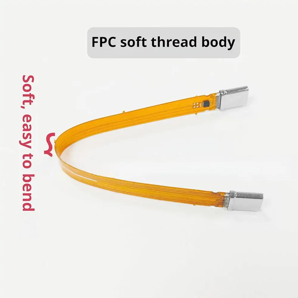 USB4 Male 전 기능 PD240W 듀얼 헤드 TYPE-C Male-to-Male FPC 유연한 플랫 케이블 Thunderbolt 40GB 케이블 유형 C 고속 충전