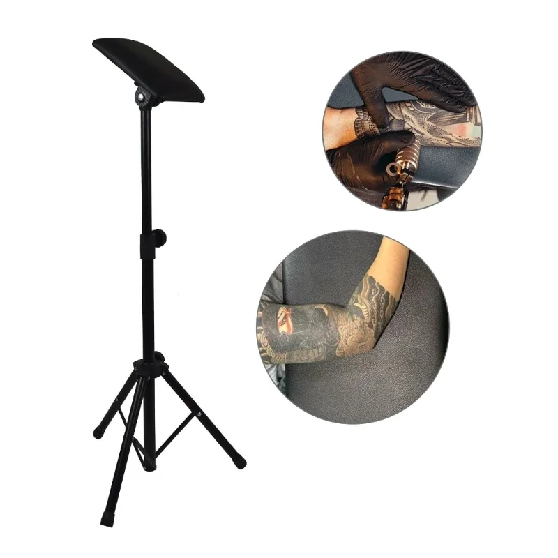 Iron Tattoos Arm Leg Rest Stand Portable Fully Adjustable Chair For Tattoos Studio Work Supply Bed Stool 77-127cm tattoo stand