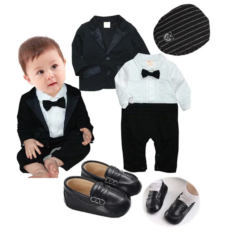 Tuxedo With Bow Tie Baby Boy Baby Bodysuit – Tstars