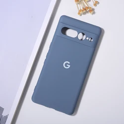 Premium Soft Liquid Silicone TPU Shockproof Case - Protective Bumper Cover - Pixel 7 Pro (Grey)