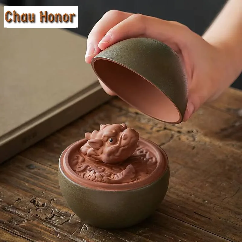 Creative Dargon Egg Tea Infusor Tea Brewing Strainer Set Tea Strainer Holder Household Tea Maker Tea Filter Tea Pets Ornaments