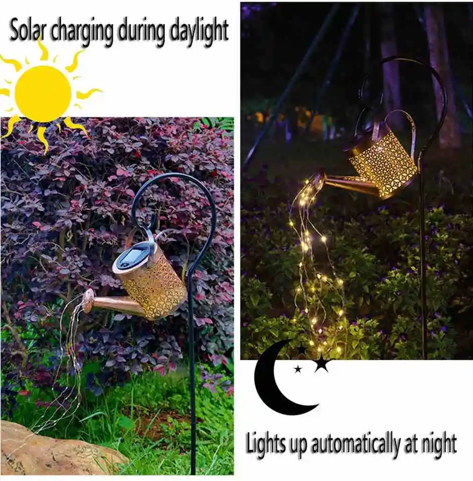 2 luci solari da giardino, luci solari decorative per esterni impermeabili IP65 per vialetti