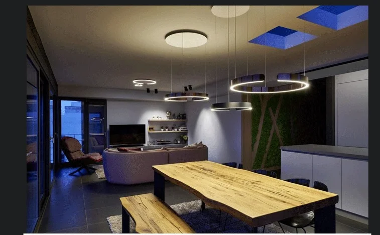 Modern Salon Design Ring Ceiling Chandelier image 12