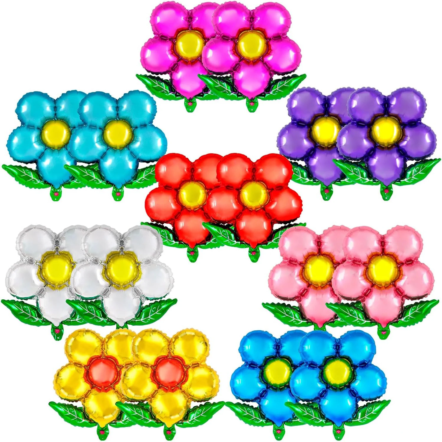 Фольгированные воздушные шары в форме цветка, 50 х45 см