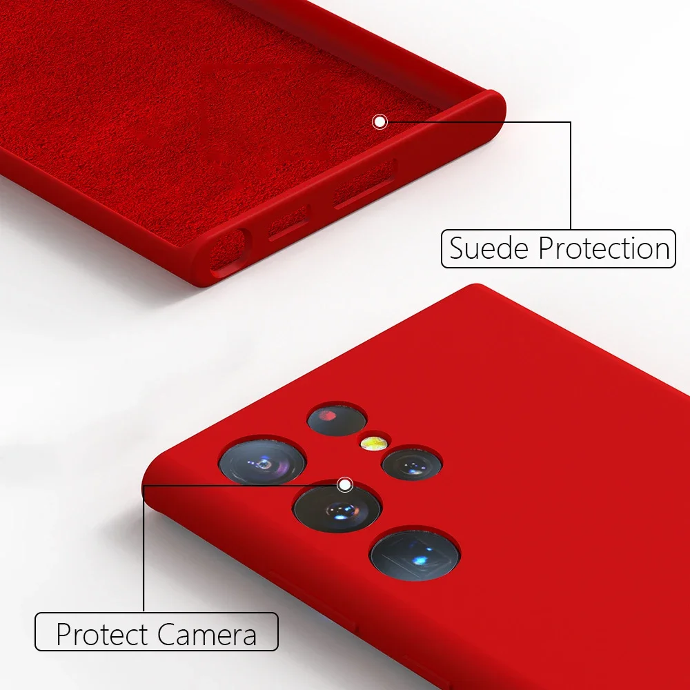 Premium Liquid Silicone Shockproof Full Cover Case - Soft and Durable Protection