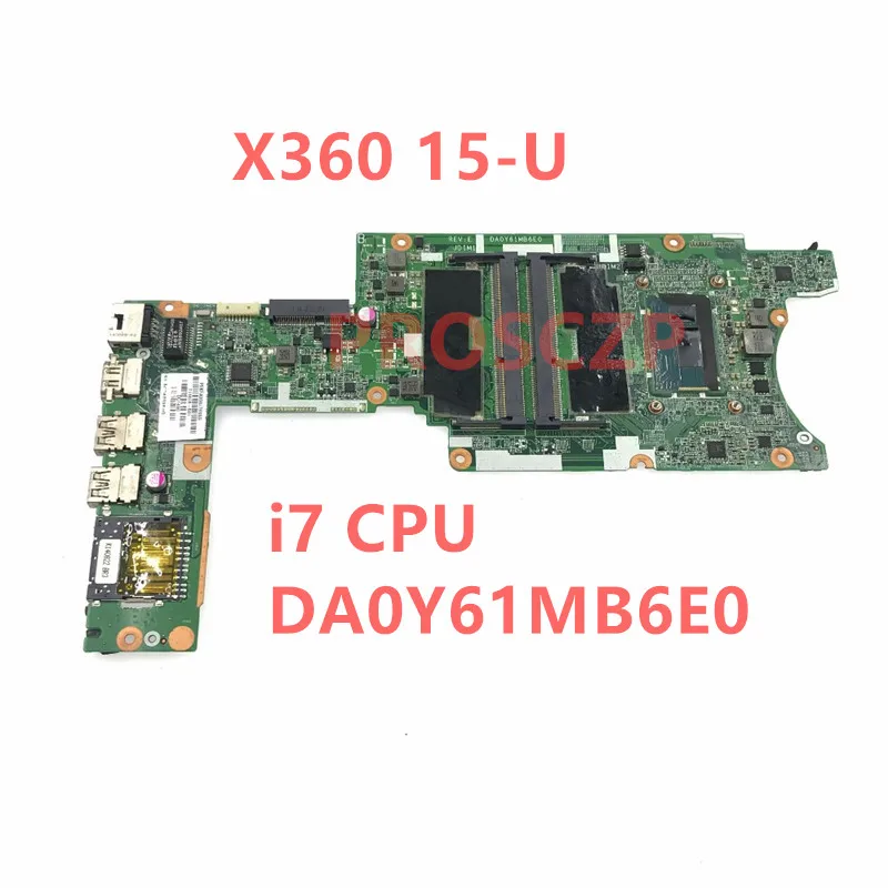 Notebook Mainboar 780958-501 780958-001 For Pavilion X360 15-U Laptop Motherboard i7-4510U 2.0Ghz DA0Y61MB6E0 100% Full Tested