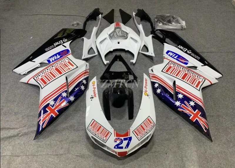 

Новинка, комплект обтекателей из АБС-пластика, подходит для Ducati 848 1098 1198 Evo 2007 2008 2009 2010 2011 2012 2013 2014, кузов под заказ 27