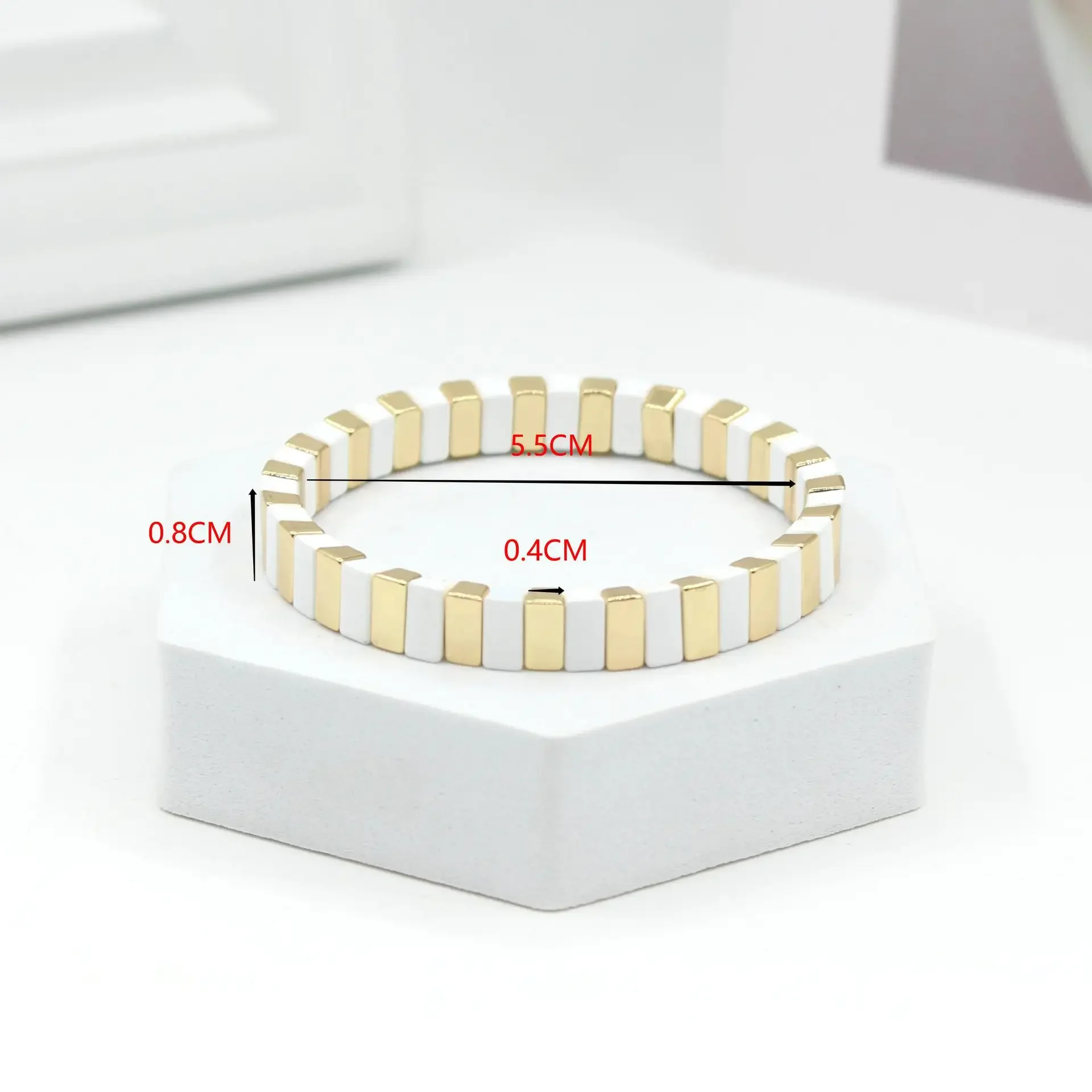 Bracelet Jewelry Bohemian Enamel White Women's Bracelet