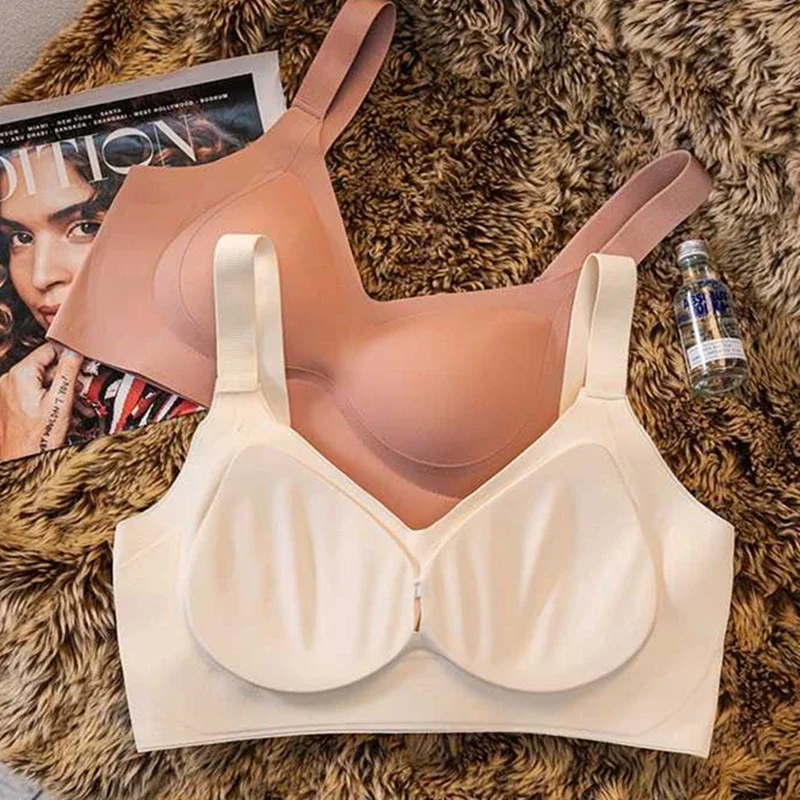 High-quality Traceless Beautiful Back Jelly Rubber Underwear for Women with Small Breasts, Clumping and Anti-sagging Sports Bra 6