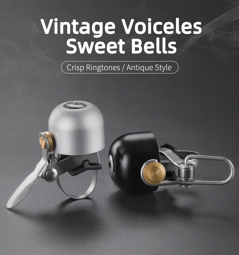 Description Picture 2 of itemROCKBROS Bicycle Vintage Brass Bell Ring Clear Sound Quality MTB Road Bike Retro Bell Cycling Children Horn Kid Bike Accessories