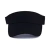 Summer Sun Hats Men Women Cotton Adjustable Visor UV Protection Top Empty Solid Sport Tennis Golf Running Sunscreen Baseball Cap 5