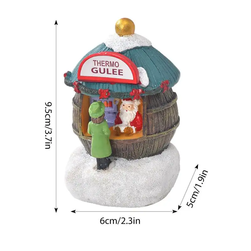 Christmas Decorations Snow House Village Resin Resin House Village Decorations Christmas Themed Crafts Living Rooms