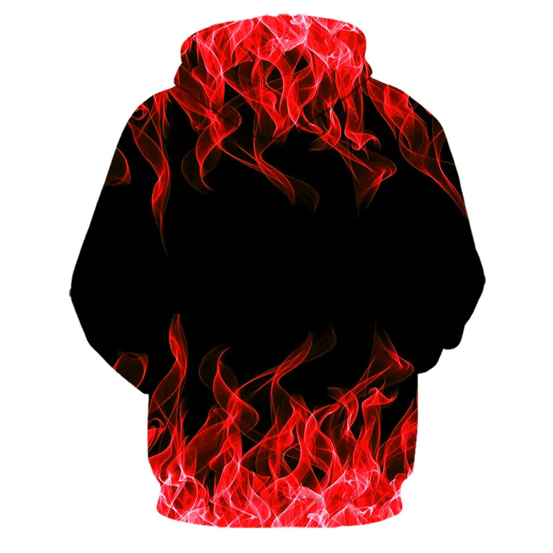 2022 new colorful blue flame hoodie 3D sweatshirt men/women hooded autumn and winter funny coat mens clothing jacket hoodies cool hoodies