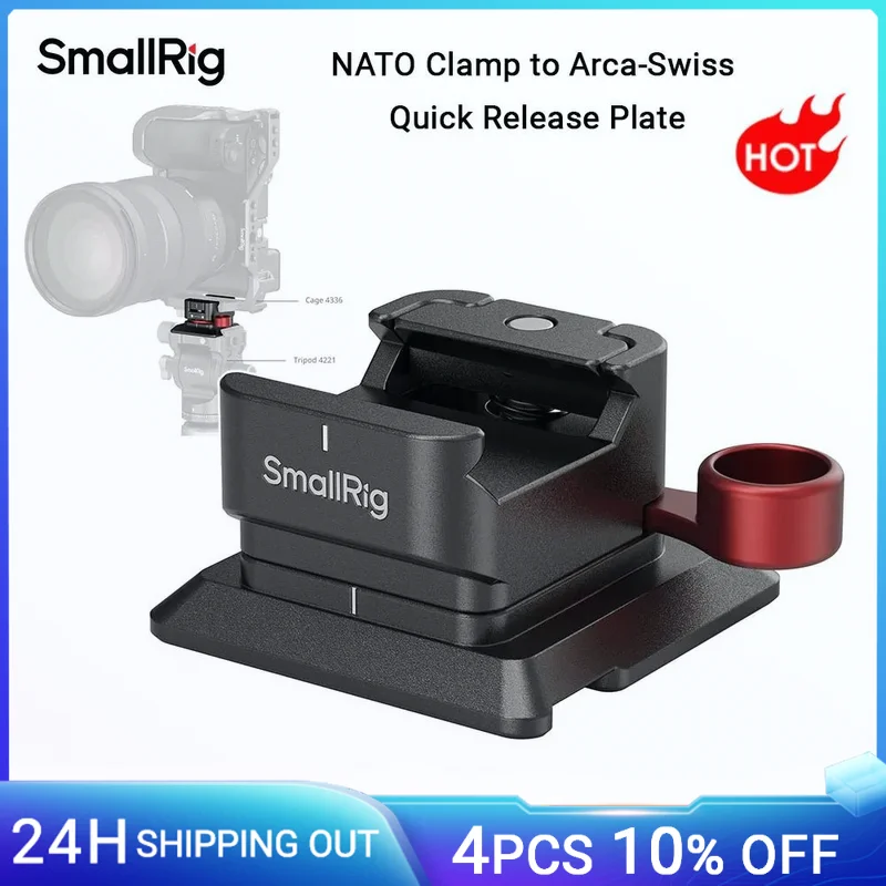 Piastra Sgancio Rapido Smallrig 2280 SMALLRIG Attacco Sgancio Rapido Con Piastra Arca - Sistema Pratico Per Fotocamere For Digitek Tripod - Foto 4