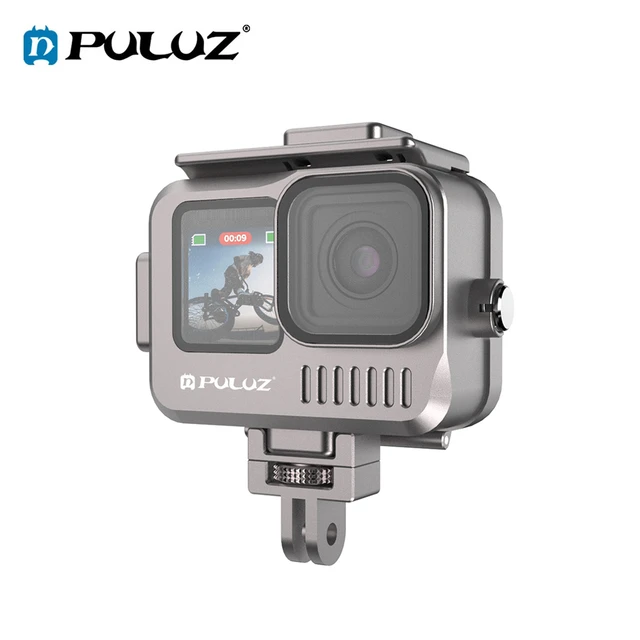 PULUZ 40m Waterproof Housing Aluminum Alloy Protective Case for GoPro  Hero11 10 9 Black Sports Camera Diving Protective Cover - AliExpress