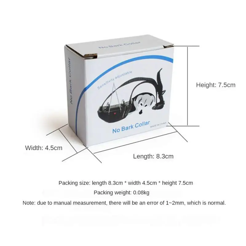 Anti-barking Training Collar Dog Bark Collar Automatic Anti Bark Dog Trainer Electric Shock Barking Stop Pet Supplies dog training collar dog bark deterrent dog repeller