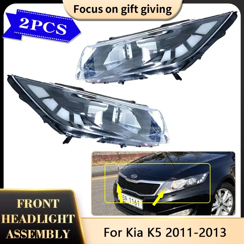 ForKiaK5201120122013FrontBumperHeadlightAssemblyClearLens