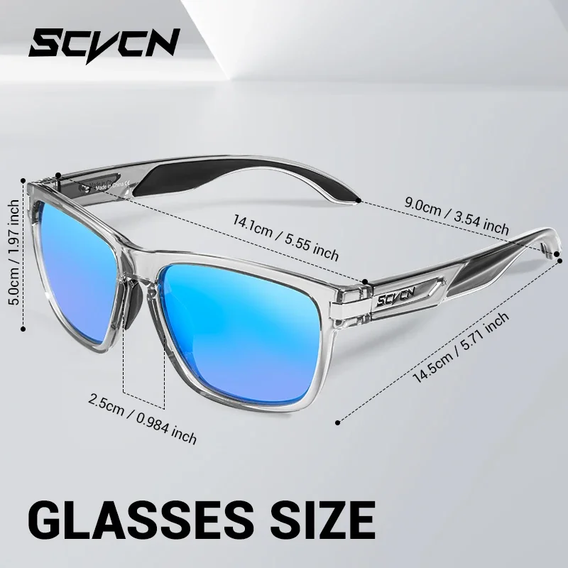 SCVCN Polarized Hiking Eyewear Cycling Glasses Bike Sunglasses for Man MTB Goggles Women Camping Sports UV400 Riding Bicycle
