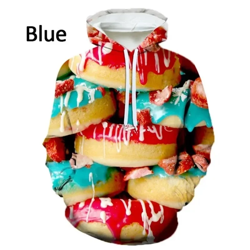 thumbnail image 1 of Sudadera con capucha y estampado 3D de comida divertida para hombre, sudadera de manga larga con capucha, sudadera informal de gran tamaño para hombre, 1 of 4