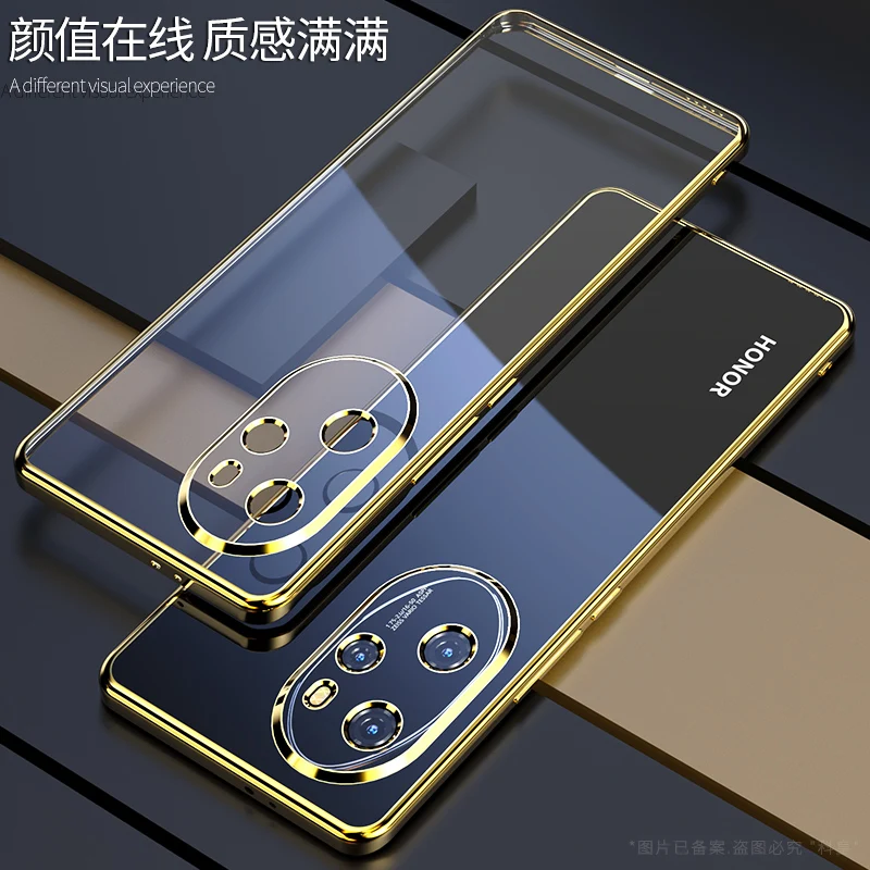 Luxury Transparent Electroplating TPU Shockproof Phone Case