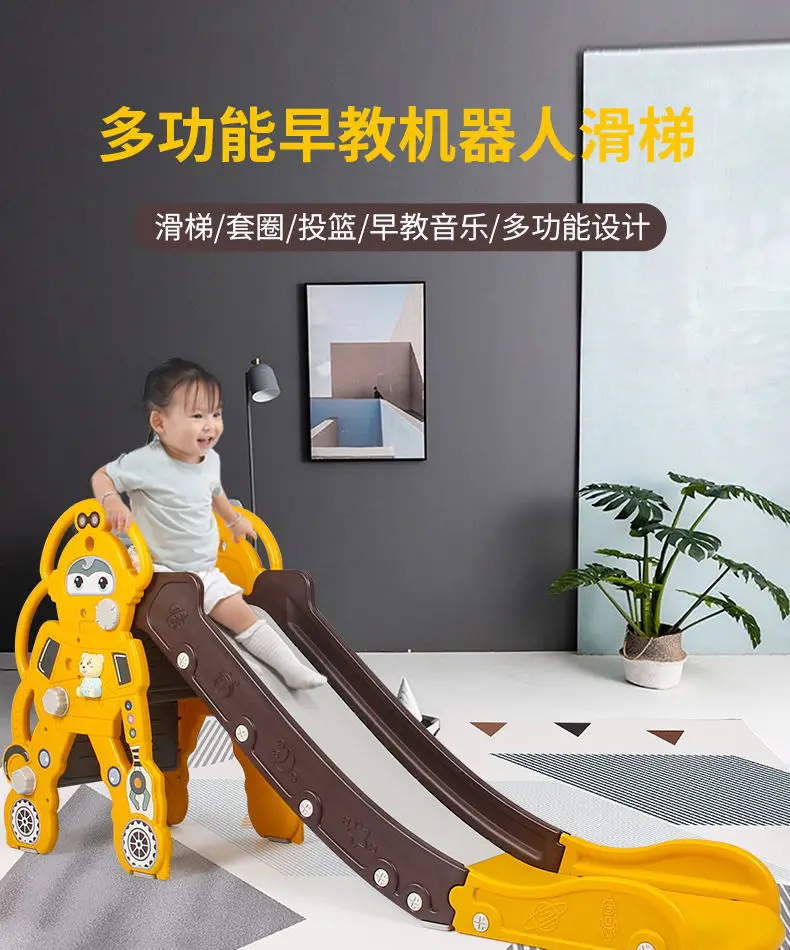 Grande aire de jeux d'intérieur multifonctionnelle pour enfants, toboggan  pour bébé, petit jouet pour la