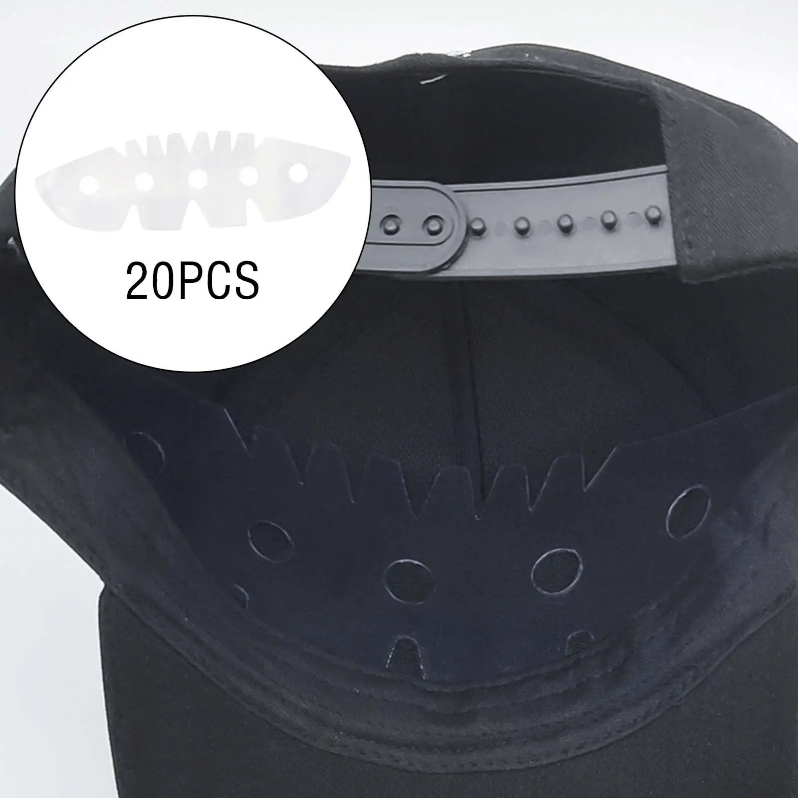 

20x Baseball Cap Liners Absorbing Sweat Liner Pads Absorbent Sweat Pads for Baseball Caps Golf Caps Men Women Baseball Hat