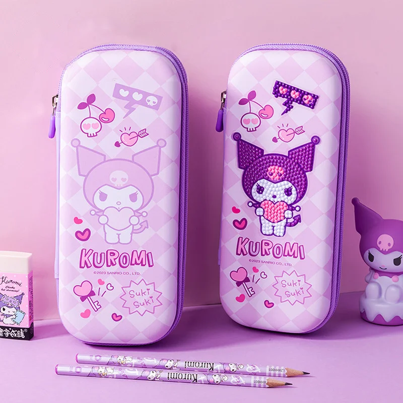 Sanrio Large Capacity Pencil Case My Melody Cinnamoroll Kuromi Diy