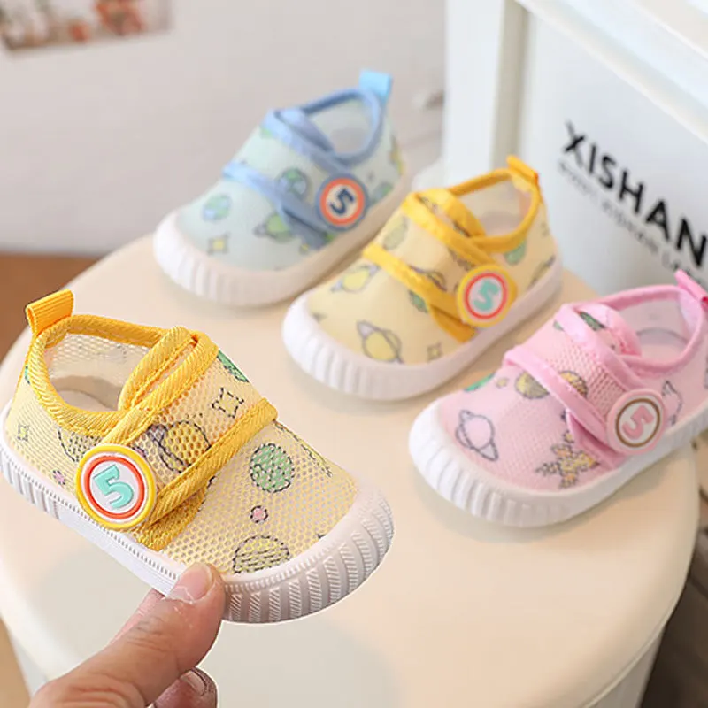 Kids Baby Sneakers Children's Mesh Walking Shoes New Male Baby Girls' Casual Breathable