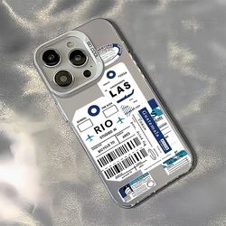 Air Ticket Tag Fashion Laser Cover IMD Phone Case - Samsung A 04E (Z1)