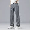 Summer Ultra-thin Lyocell Men's Jeans Drape Soft Fabric Loose Straight Casual Denim Pants Elastic Ice Silk Male Trousers 3