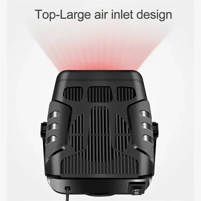 12V/24V 200W 4 in 1 Fan Electric Coog Heating Auto Windshield Defroster Deing Demister Car Anti-Fog Heater_voghion.com