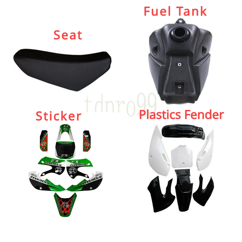 

Полный комплект TDPRO, пластмассовая наклейка на сиденье для Kawasaki KLX110 KX65, внедорожный мотоцикл BikeSuzuki DRZ110 RM65