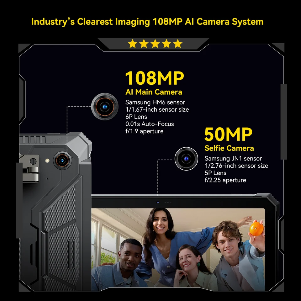 Blackview Active 12 Pro Rugged Projector Tablet,11'' Pad Android