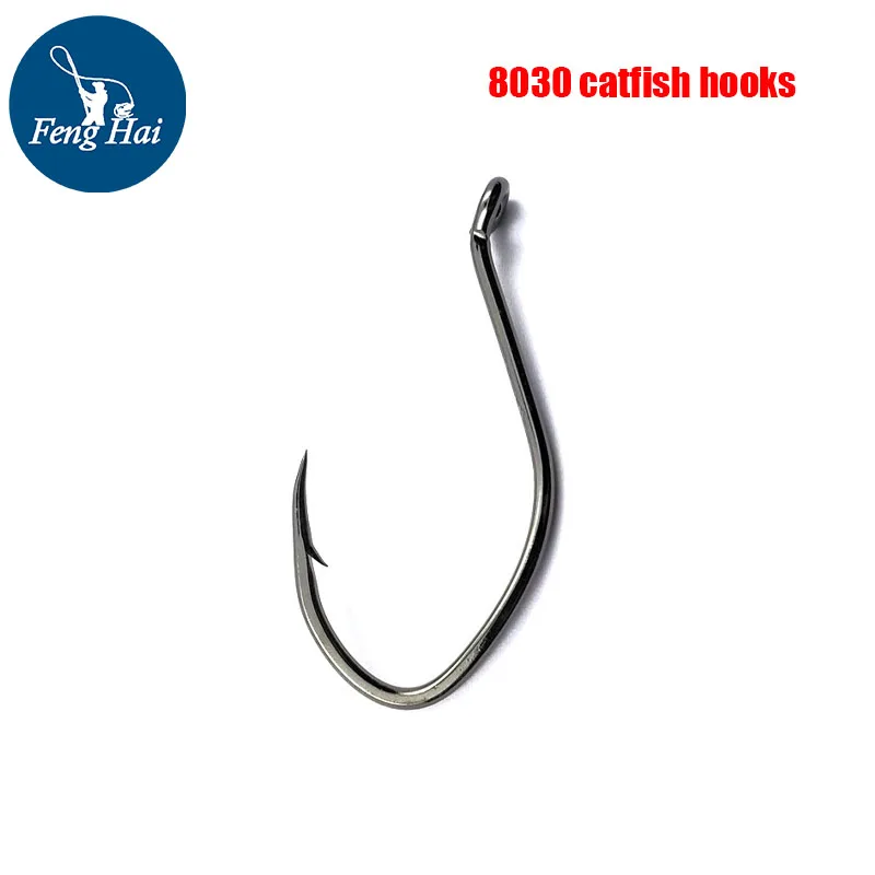 

8083 Catfish Hooks Bass Hooks Barbed HOOK Catfish Hooks Crooked Head Hooks Bulk Black Nickel Fish Hooks Bulk