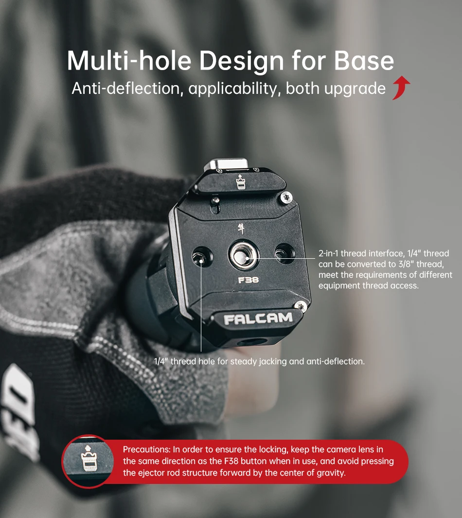 F38 Multi-Hole Quick Release System Plate Universal DSLR Camera Gimbal Arca Swis