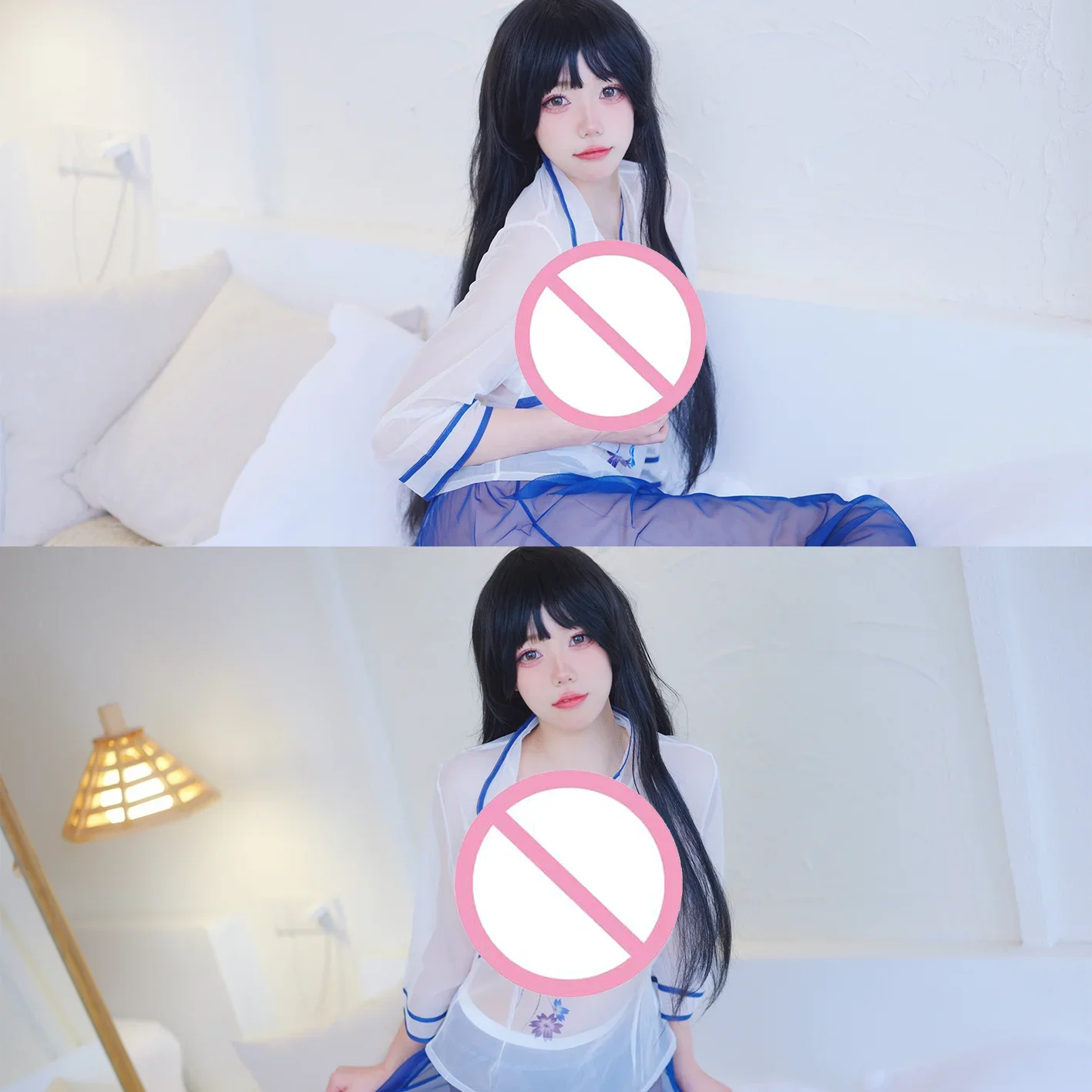

Blue costume girl Sticker Women girls stickers Without Censorship sticker girl sexy body stickers