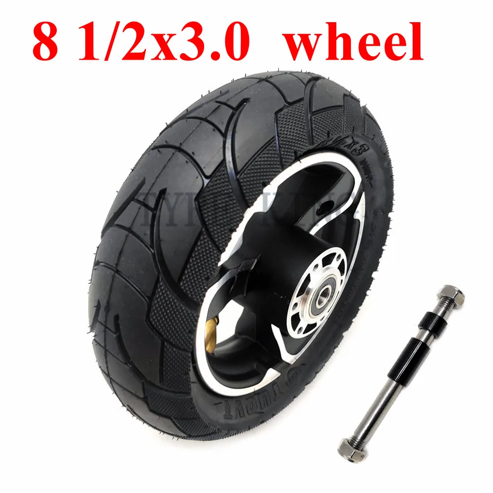 8 1/2x3.0 Pneumatic Tire for Electric Scooter Zero9 Front Wheel 8 1/2x2 (50-134) Upgrade Inner and Outer Tyre and Aluminum Rim