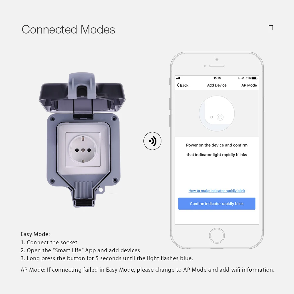 Waterproof Smart Socket Outdoor Tuya  Outdoor Socket Fr Waterproof Wifi -  Power - Aliexpress