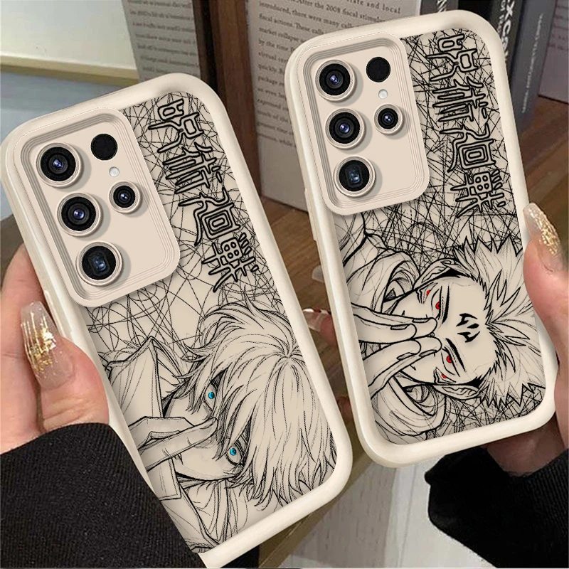 Satoru Gojo Messy Doodle Linework Soft Phone Case